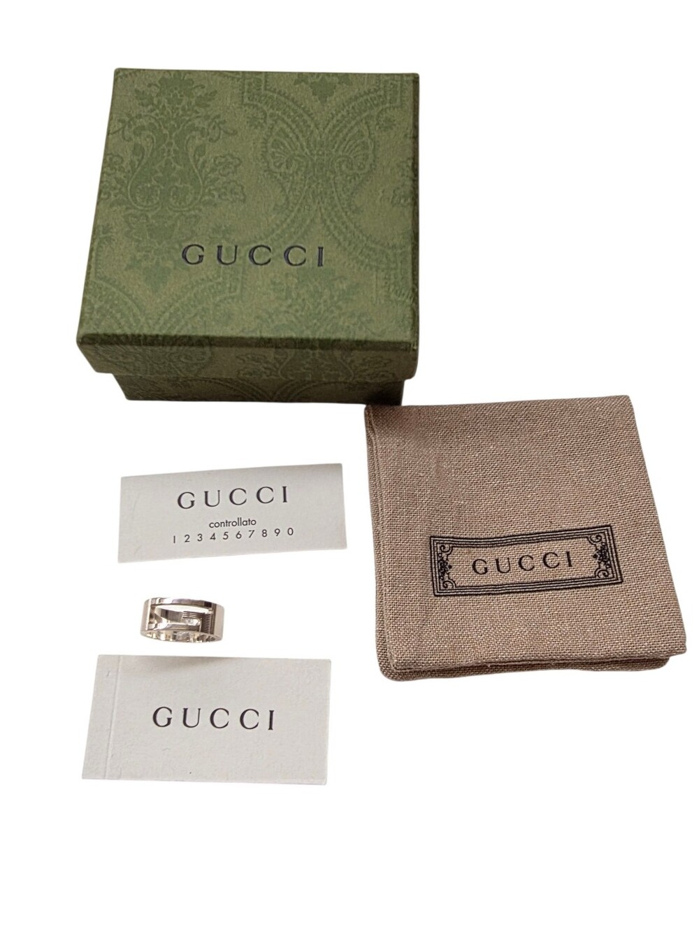 Brand New Gucci Ring Size 13 (Us Size 6.5) Unisex Retails $295 - Picture 2 of 7